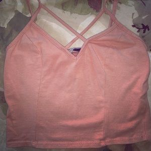 Pink crop top